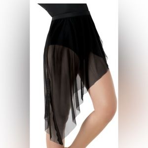 Asymmetrical Mesh Skirt